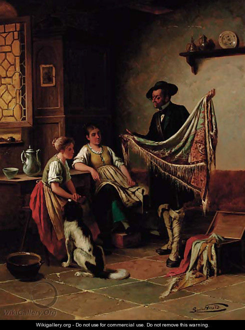 The fabric seller - Lucien Girard