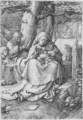 The Virgin with Two Angels - Lucas Van Leyden