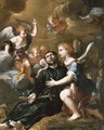 Angels comforting Saint Francis Xavier - Ludovico Mazzanti