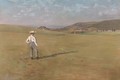 A farmer surveying his pasture - Luigi Chialiva