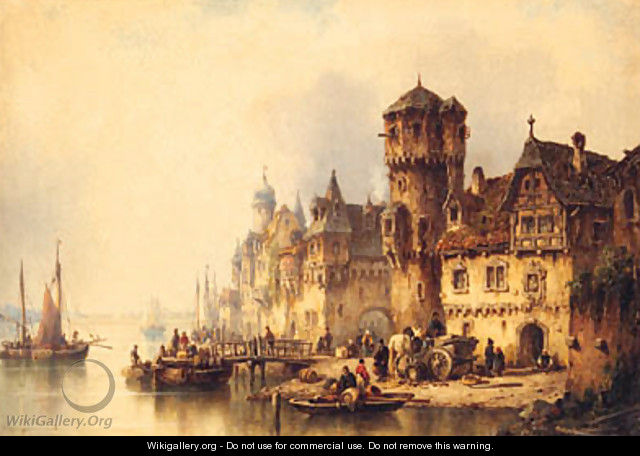 And A Busy Port - Ludwig Hermann