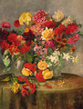 Summer flowers on a table - Alois Schonn