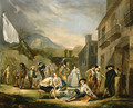 Gentlefolk picnicing in a Village - Luis Paret Y Alczar