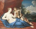 Reclining Venus with Cupids - Louis Urlass