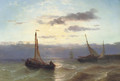 A colourful sunset along a coast - Louis Meijer