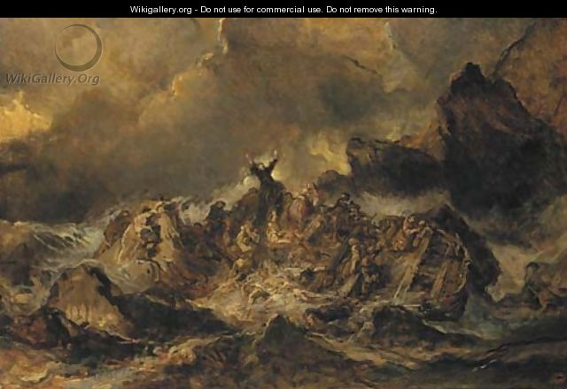 The shipwreck - Eugène Isabey