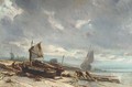 Boats on the Shore - Eugène Isabey
