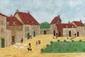 Scene du village - Louis Vivin