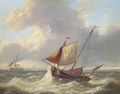 Shipping in open water - Louis Verboeckhoven