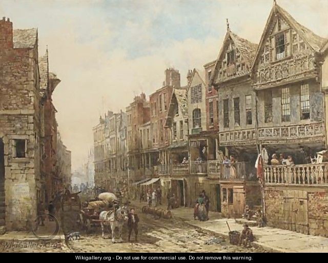 Watergate Street, Chester - Louise Rayner