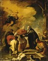 The meeting of Saint Carlo Borromeo and Saint Filippo Neri - Luca Giordano