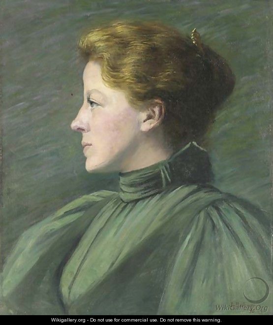 Portrait of a Woman in Profile - Louise Roger Jewett