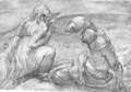 Studies of Apostles kneeling and reclining, for a Transfiguration - Lombard School