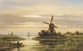 An idyllic summer landscape - Lodewijk Johannes Kleijn