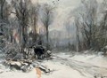 A malle jan in the snow - Louis Apol