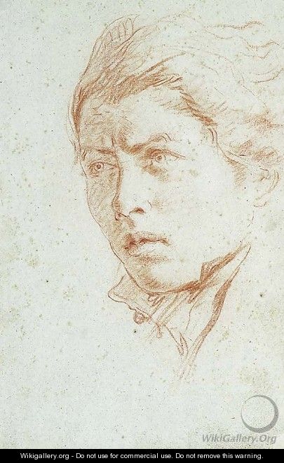 The Head of young Man - Lorenzo Tiepolo