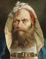 Head of a bearded man in Oriental dress - Lorenzo Tiepolo