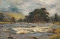 A Highland river landscape - Louis Bosworth Hurt
