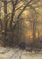 Passing through a forest in winter - Louis Apol