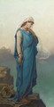 The poetess Sappho in contemplation - Louis Hector Leroux