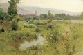 Paysage de l'etang - Leon Germain Pelouse