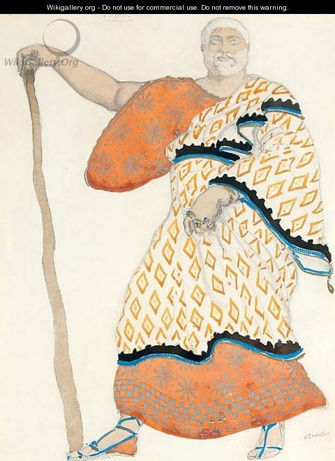 Costume design for Oedipus at Colonnus Theseus - Leon (Samoilovitch) Bakst