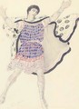 A costume design for Hippolyte - Leon (Samoilovitch) Bakst