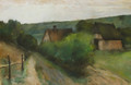 Dorfhauser in Tharingen - Lesser Ury