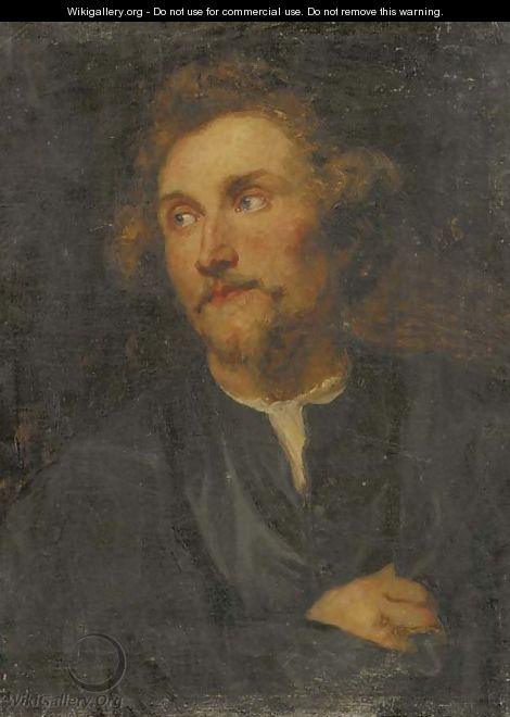 Portrait of the sculptor Georg Petel (d. 1636), bust-length, in a black waistcoat and cloak - Sir Anthony Van Dyck