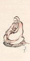 Bodhidharma - Katsushika Hokusai