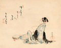 Beauty awaiting a lover - Katsushika Hokusai