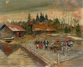 Village Procession - Konstantin Alexeievitch Korovin