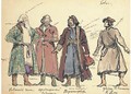 A group of costume designs for Khovanshchina Khovanskii - Konstantin Alexeievitch Korovin