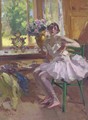 A ballerina at her toilette - Konstantin Alexeievitch Korovin