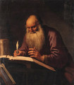 Saint Paul writing at a desk - Lambert Jacobsz or Jacobs