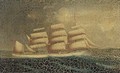 The four-masted barque, Milton Stuart at sea - Lai Fong
