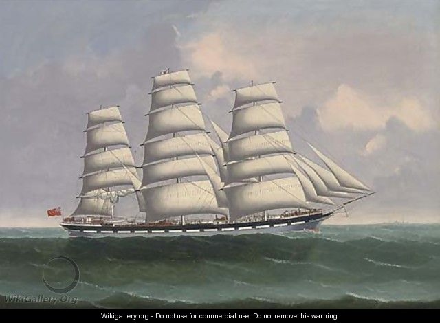 The coolie ship Avon under full sail - Lai Fong