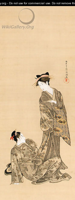 Two courtesans - Kubo Shunman