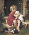 Her Favourite Pet - Leon-Jean-Basile Perrault
