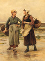 Fisher Girls On A Beach - Laurent Senosseaux