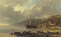 Two-master anchored in a bay - Julius Hintz