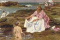 Mother and Child at the Beach - Julio Vila y Prades