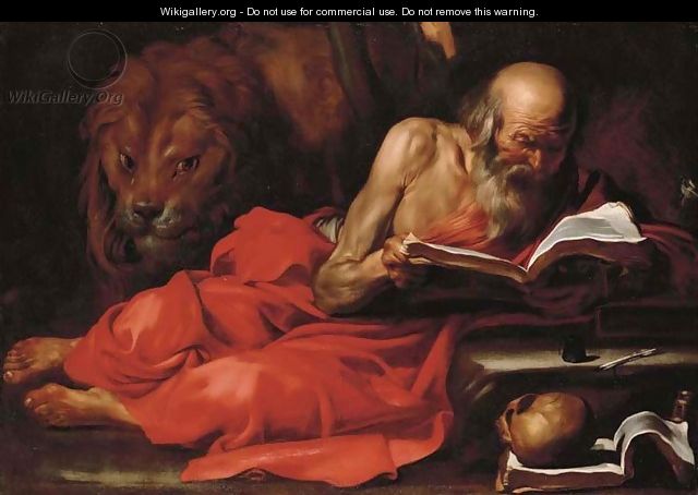 Saint Jerome reading - Jusepe de Ribera