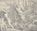 The Angel of the Lord defeating the armies of Sennacherib the Assyrian (II Chronicles XXXII21) - Julius Schnorr Von Carolsfeld