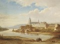 A view of a town by a river, Germany - Kasparus Karsen