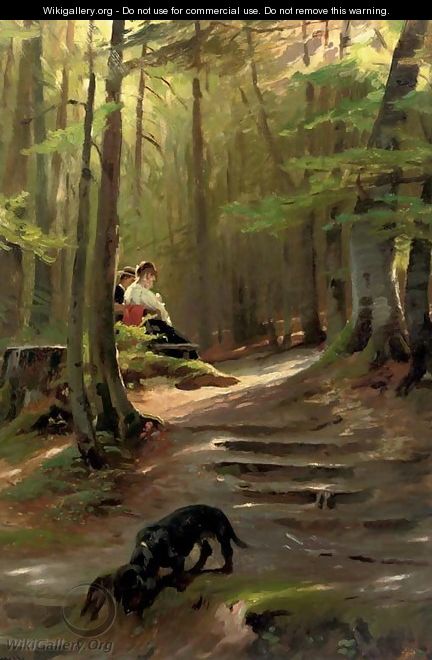 The nosy Dachshound a sunny spot in the woods - Karl Raupp