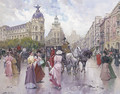 Alighting from the carriage - Joan Roig Soler