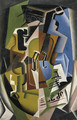 Violon et journal - Juan Gris