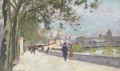 Le Quai des Tuileries, Pont du Carrousel - Jules Ernest Renoux