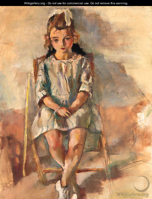 Jeune fille assise 2 - Jules Pascin